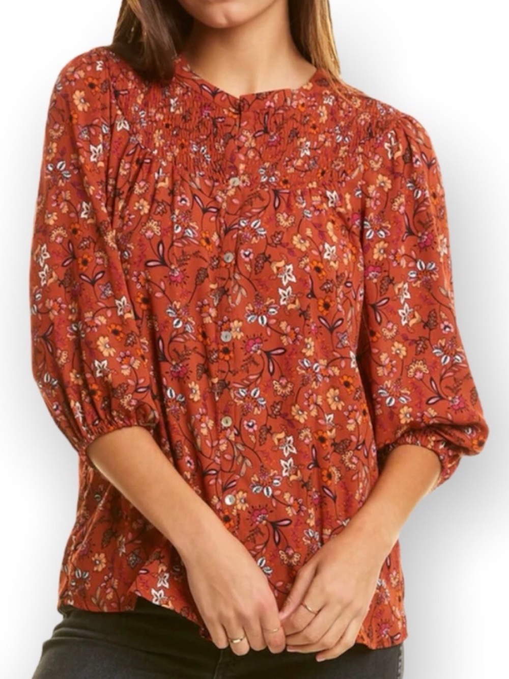 Nanette Lepore floral blouse